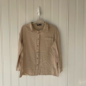 Tan Button Down